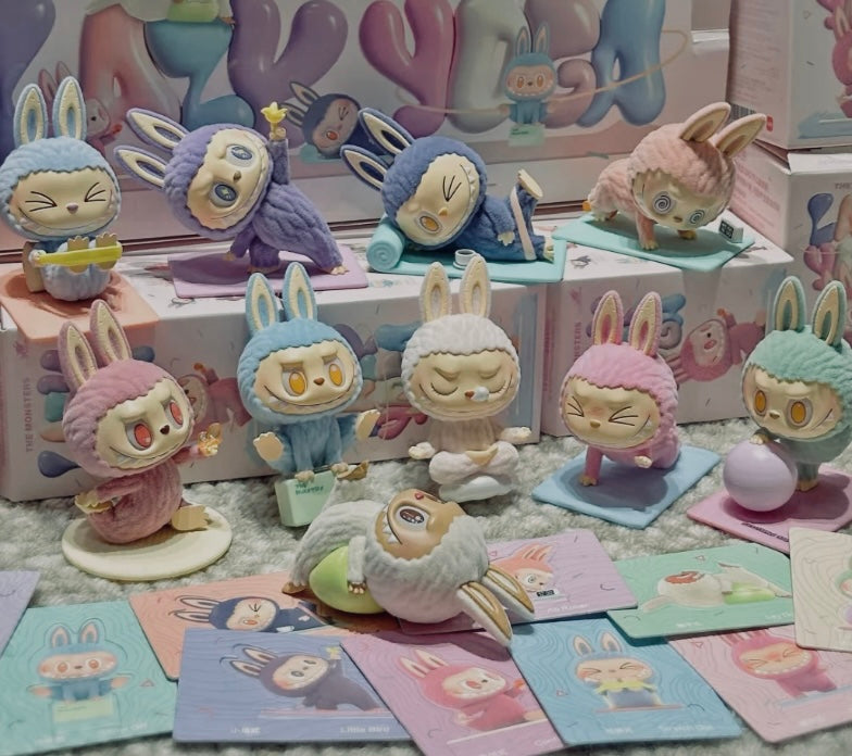 Pop Mart Labubu The Monsters Lazy Yoga Series Figures Single Blind Box
