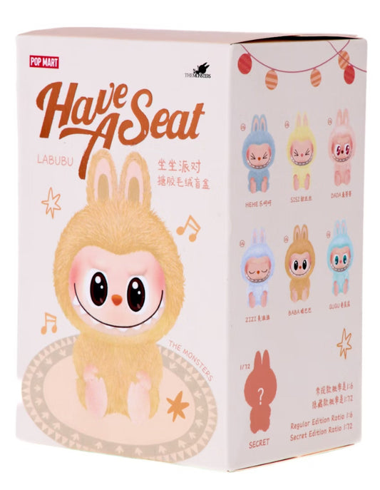 Pop Mart Labubu The Monsters Have A Seat Vinyl Plush Single Blind Box