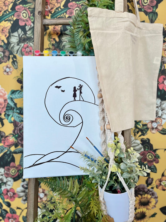 Nightmare Before Christmas Tote Bag Paint Kit