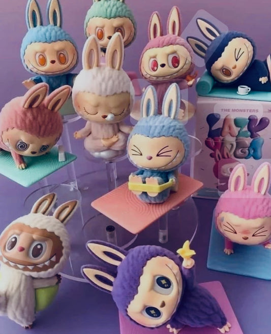 Pop Mart Labubu The Monsters Lazy Yoga Series Figures Single Blind Box