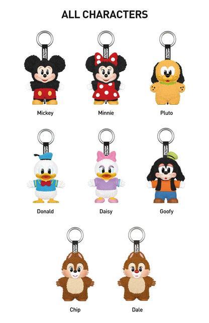 Pop Mart Disney Mickey Family Together Series Plush Keychain Single Blind Box